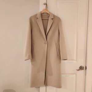 Uniqlo White Beige Long Coat XXS